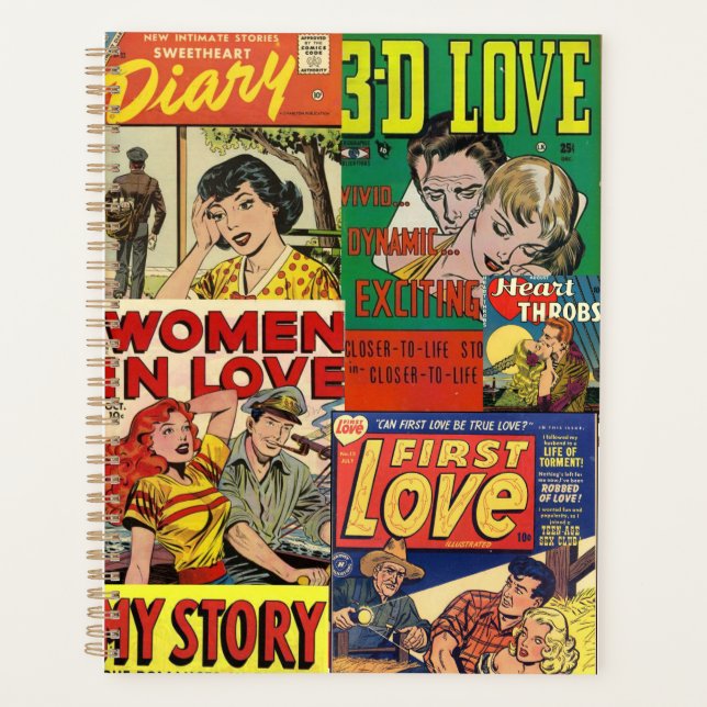 Agenda Comic Book 💥 Classic Love Collage Boda (Anverso)