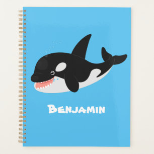 Agenda Cómico asesino ballena orca personalizado lindo il