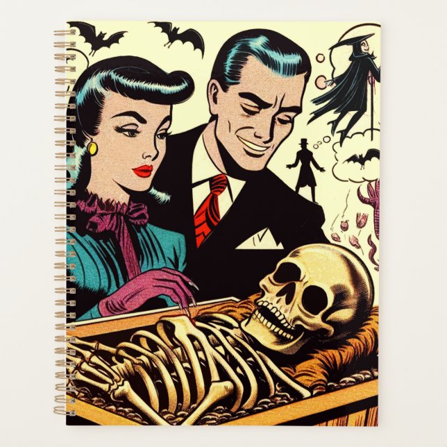 Agenda Comics de parejas de Góticos retro (Anverso)