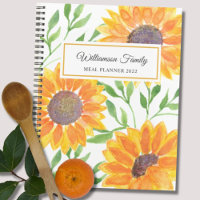 Comida personalizada de la familia de girasoles