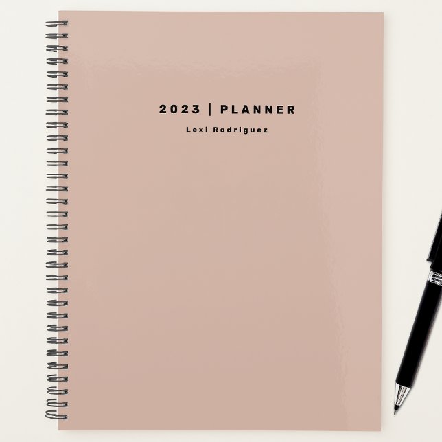 Agenda Comienzo mensual de Dusty Pink 2023 en cualquier m (Subido por el creador)