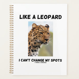 Agenda Como un leopardo, no puedo cambiar mi psique de pu