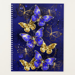 Agenda Composición con mariposas de zafiro
