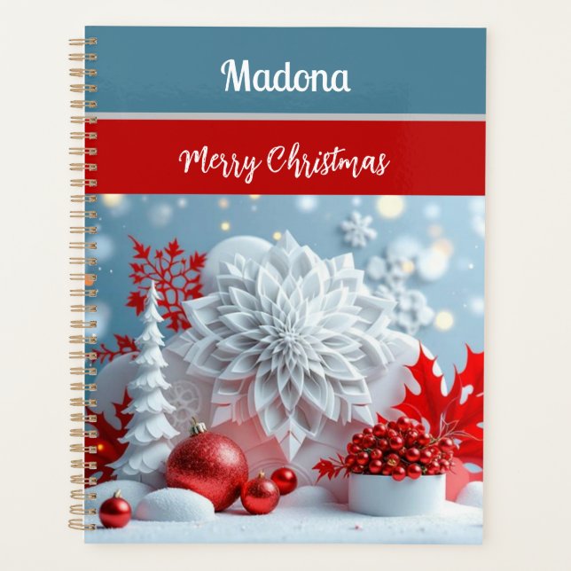 Agenda Composición de Flor de Invierno (Anverso)