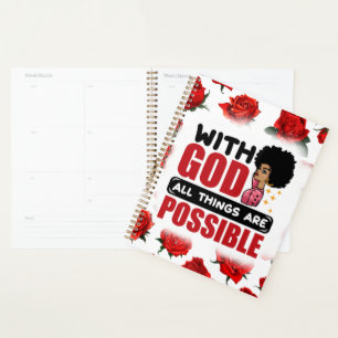 Agenda Con Dios todas las cosas posibles melanina sis neg