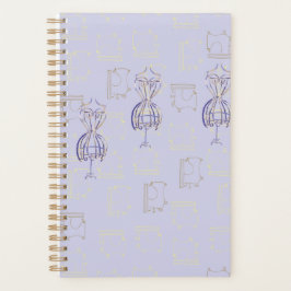 Agenda con diseño de maniquí.