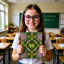 Agenda Con el nombre Olive and Lavender Azulejos