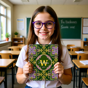 Agenda Con el nombre Olive and Lavender Azulejos