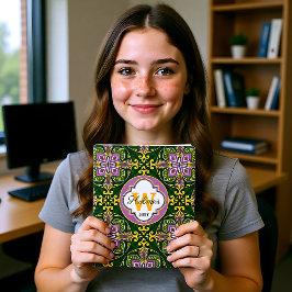 Agenda Con el nombre Olive and Lavender Azulejos