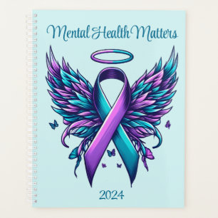 Agenda Conciencia sobre la salud mental: cinta morada Ver