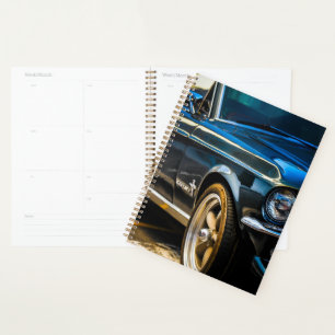Agenda Conductor de detalles del coche clásico del múscul