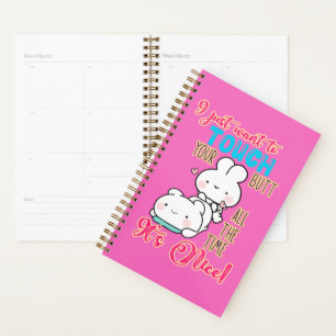 Agenda Conejito Divertido y Lindo Solo Quiero Tocar Tu Tr