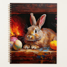 Agenda Conejo de Pascua con huevos de Pascua
