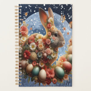 Agenda Conejo de Pascua en flor 