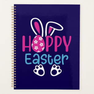 Agenda Conejo Feliz de Pascua Huevo Diseño Cute de Primav
