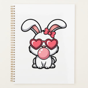 Agenda Conejo Kawaii Juguetón con Burbuja de Chicle