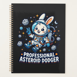 Agenda Conejo Profesional que Esquiva Asteroides