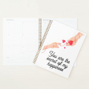 Agenda Conexión de amor eterno - Cadena roja romántica de