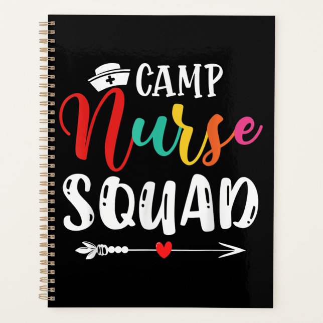Agenda Confrontación de enfermeras divertidas de camping (Anverso)