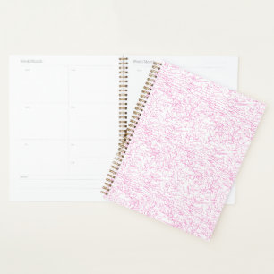 Agenda Conjunto de carpetas abstractas rosadas para ofici
