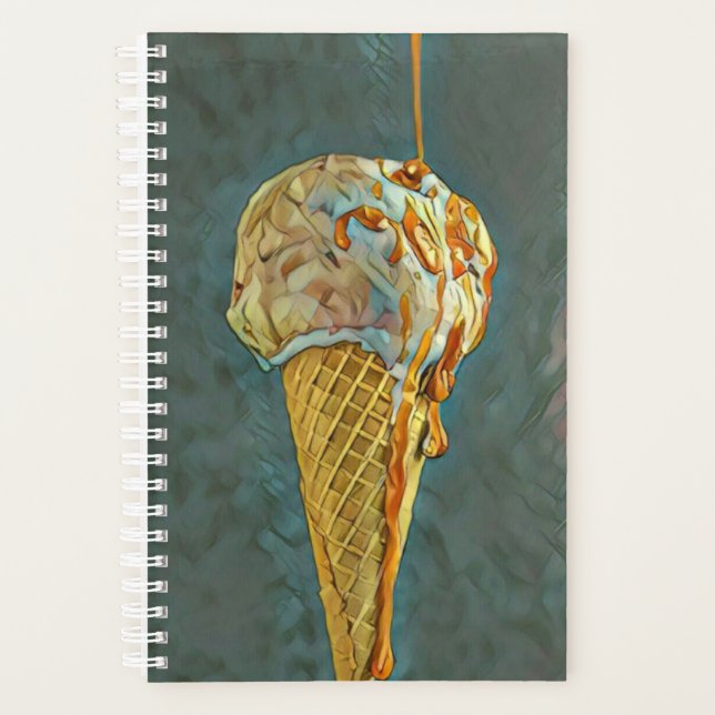 Agenda Cono de helado de chocolate fundido (Anverso)