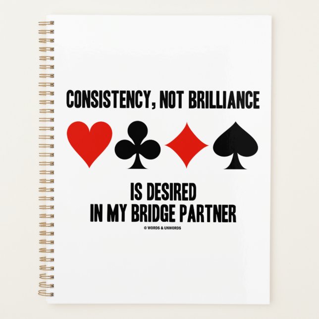 Agenda Consistencia, No Brillantez Deseada En Bridge (Anverso)