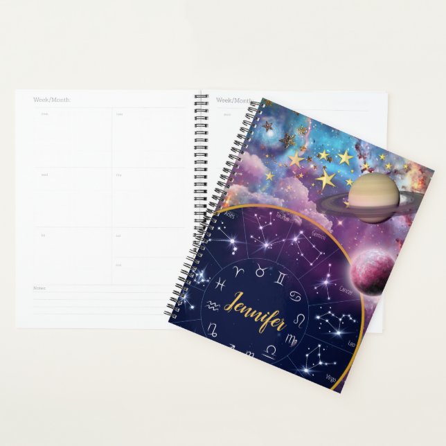 Agenda constelación de zodiaco personalizada nebula plann (Demostración)
