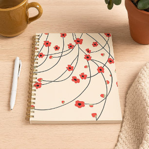 Agenda Contaminado en una vainilla roja cálida resplandec