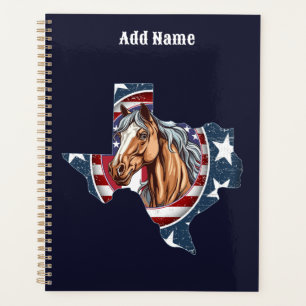 Agenda Contorno del estado de Texas EE. UU. Caballo