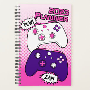 Agenda Controlador rosa Chica de jugador