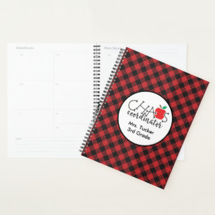 Agenda Coordinador de caos Maestra de Búfalo Negro Rojo