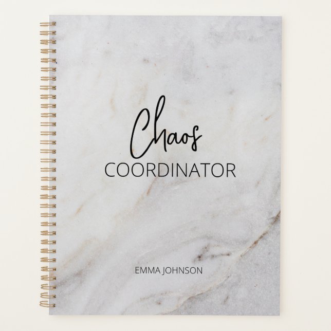 Agenda Coordinador del caos | Marble Planner (Anverso)
