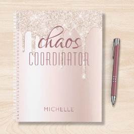 Agenda Coordinador del caos Moda Girly Purpurina Personal