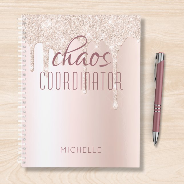 Agenda Coordinador del caos Moda Girly Purpurina Personal (Subido por el creador)