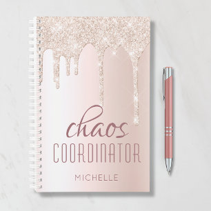 Agenda Coordinador del caos Moda Girly Purpurina Personal