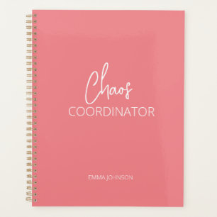 Agenda Coordinador del caos Planner de coral