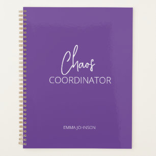 Agenda Coordinador del caos Púrpura Planner