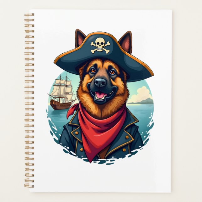 Agenda Copia Pirata de Perro Pastor Alemán (Anverso)