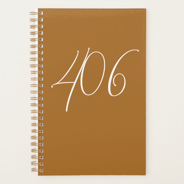 Agenda Copo Montana con código de área blanca (Anverso)