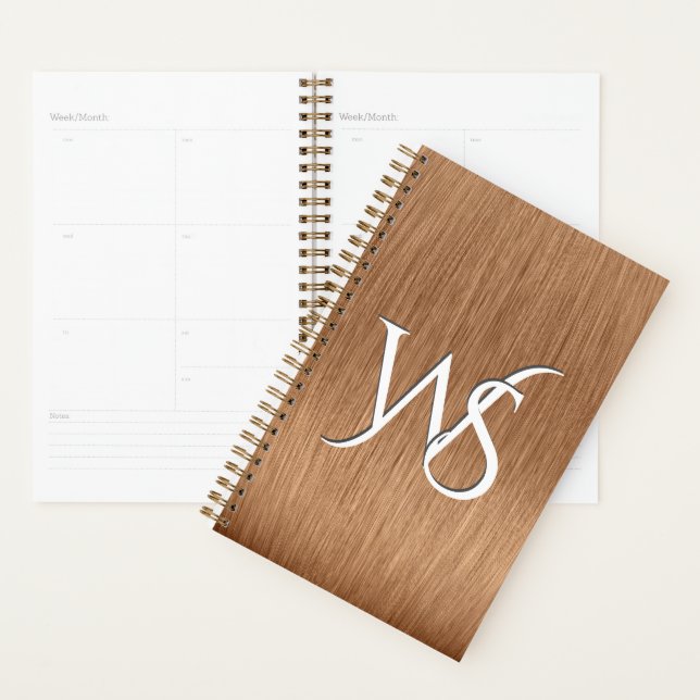 Agenda Copper cepillado monogramado (Demostración)