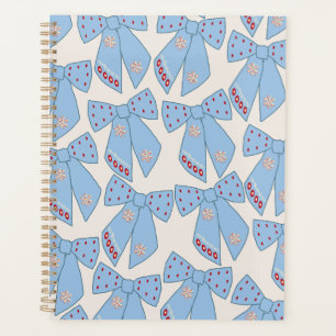 Agenda Coquette Blue Bows