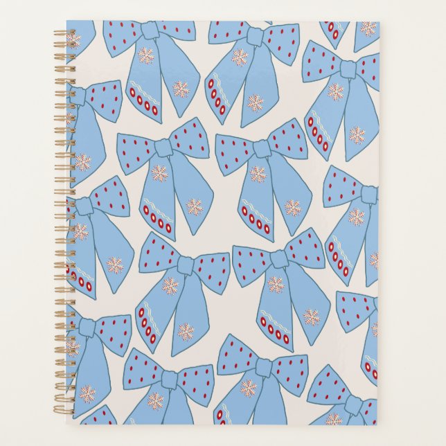 Agenda Coquette Blue Bows (Anverso)