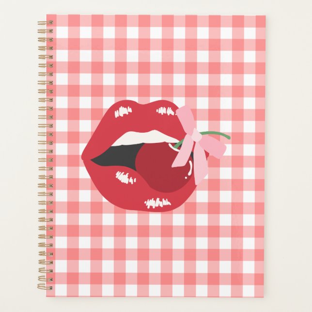 Agenda Coquette Estética de los Labios Rojos Chery (Anverso)