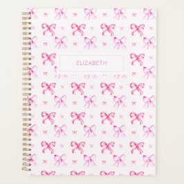 Agenda Coquette Pink Bow Preppy Girly Aesthetic