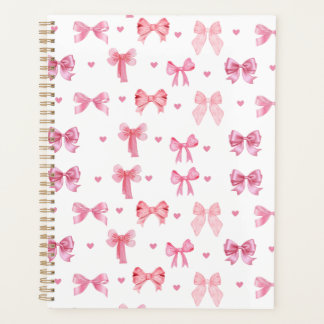 Agenda Coquette Pink Pattern Cuadrillo Giro