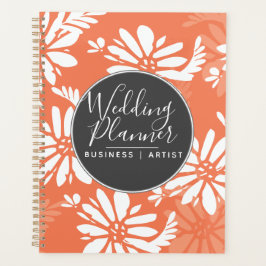 Agenda Coral Daisy Silohuette Garden Wedding
