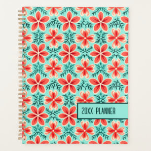 Agenda Coral y floral de menta