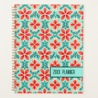 Agenda Coral y floral de menta