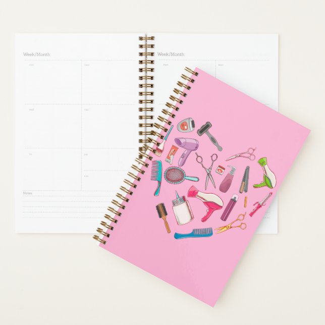 Agenda Corazón de herramienta hairstylist Hairdresser (Demostración)