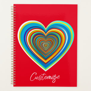 Agenda Corazón de San Valentín multicolor Thunder_Cove